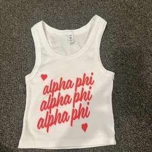 Alpha phi tank top